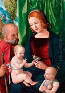 Vierge A L'enfant Avec Joseph Et Saint Jean-baptiste by Giovan Battista Benvenuti