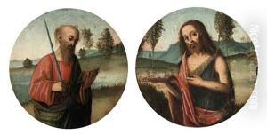 Saint Paul (+ Saint John The Baptist; 2 Works) by Giovan Battista Benvenuti