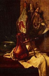 Stilleben Mit Kupferkanne Und Erlegten Rebhuhnern by Charles Beranger