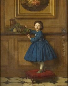 Jeune Fille A La Corbeille De Fruits