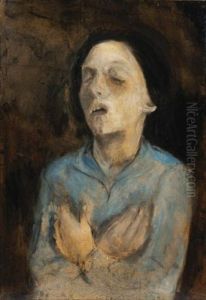 Sans Titre (sainte Therese Or Chagrin) by Christian Berard