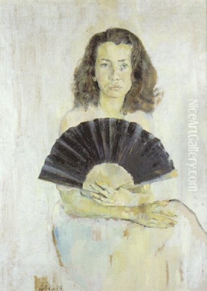 Jeune Femme A L'eventail - view 1