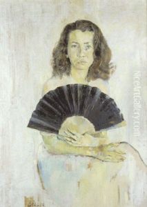Jeune Femme A L'eventail by Christian Berard