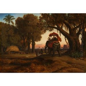 Elephant Caravan by Evremond de Berard