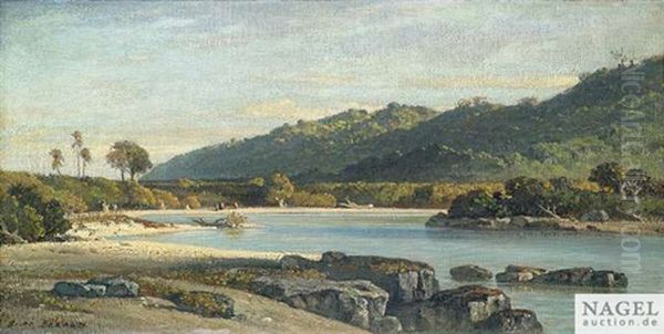 Sudlandische Flusslandschaft - view 1