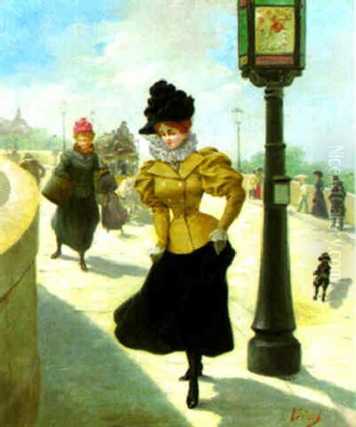 Elegante En Promenade, Paris - view 1