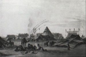 Le Camp D'ismailia by Evremond de Berard