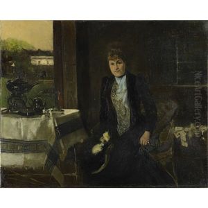 Portrait Of A Woman By A Window