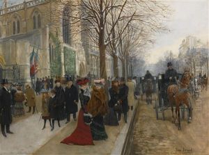 Apres L'office A L'eglise De La Sainte Trinite, Noel 1890