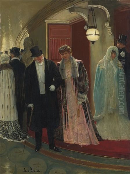 Sortie De La Loge De L'opera - view 1