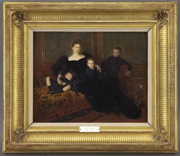 Marguerite Fernand Bourdet Et Ses Trois Fils - view 1