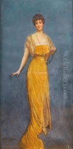 Portrait De Madame Vesnitch by Jean Beraud
