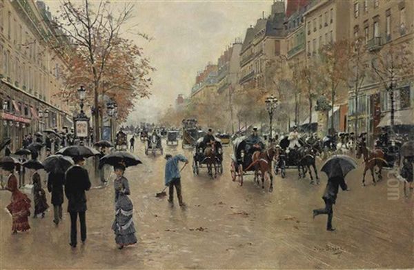 Boulevard Poissonniere En Automne - view 1