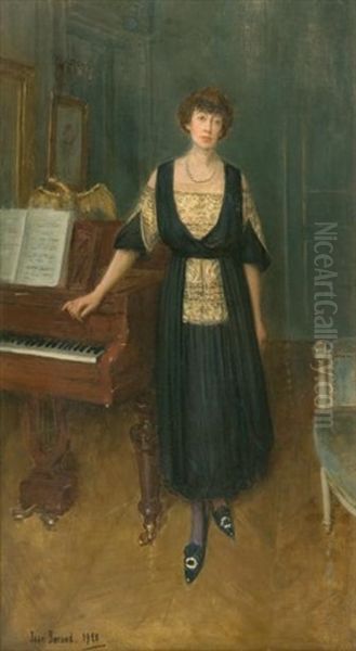Portrait D'elegante Devant Un Piano - view 1
