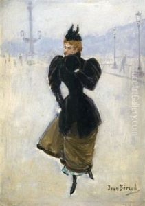 Elegante Place De La Concorde by Jean Beraud