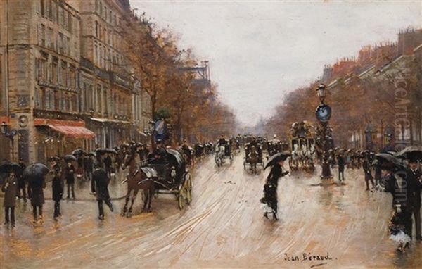 Scene De Boulevard A Paris - view 1