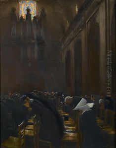 The Elevation Of The Host by Jean Beraud