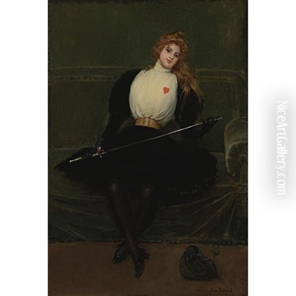 A Woman Fencer - view 1