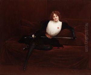 L'escrimeuse by Jean Beraud