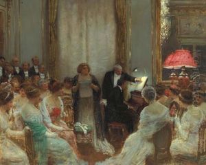 Le Concert Prive by Jean Beraud