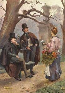 Blomsterpigen by Jean Beraud