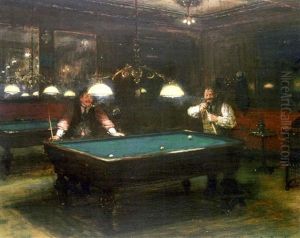 Les Joueurs De Billiard by Jean Beraud