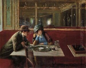 Au Cafe by Jean Beraud