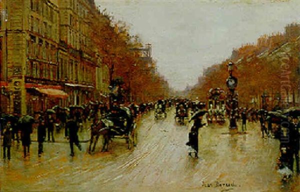A Rainy Boulevard, Paris - view 1