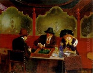The Backgammon Players by Jean Beraud