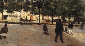A La Terrasse by Jean Beraud