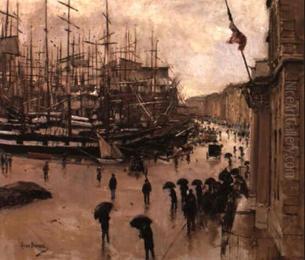A Rainy Day On The Quay, Marseilles - view 1