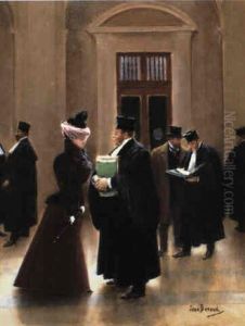 Conversation Au Palais De Justice, Salle Des Pas Perdus Conversation Au Palais De Justice, Salle Des Pas Perdus