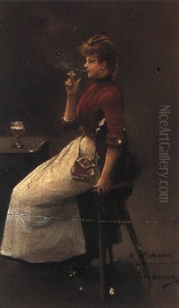 Smoking At The Bar - view 1