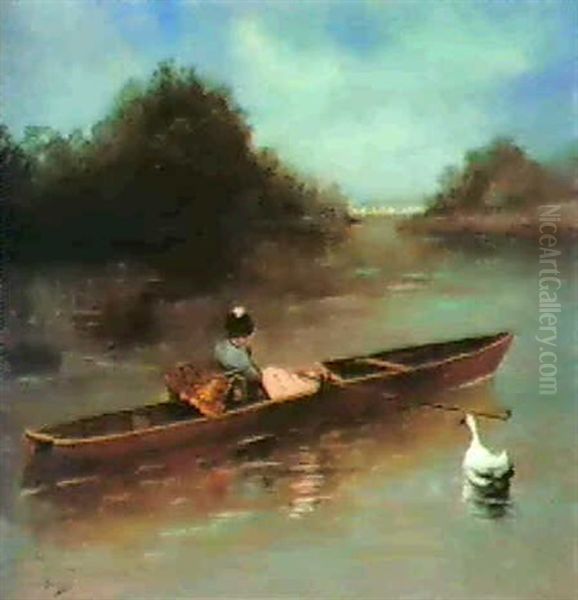 Femme Dans Une Barque - view 1