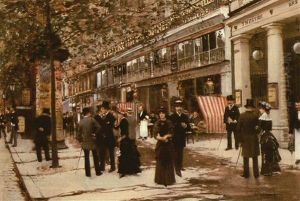 Theatre Des Varietes, Le Boulevard Montmartre, Paris by Jean Beraud