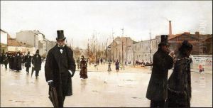 Le Retour De L'enterrement by Jean Beraud