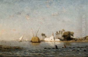 Scene Animee Au Bord Du Nil