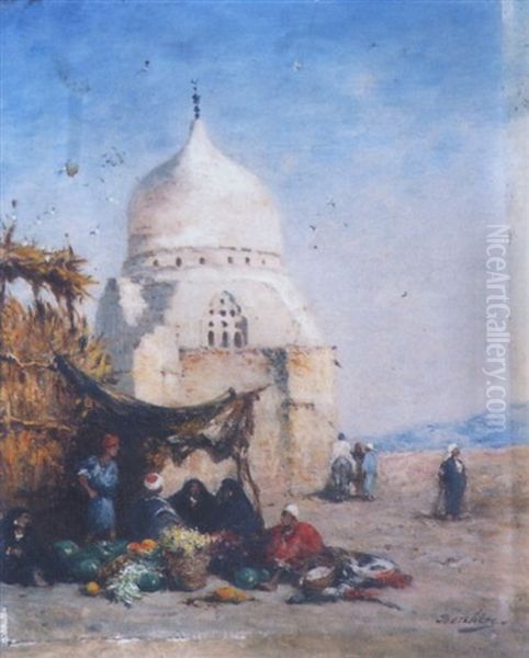 Marchands Devant La Mosquee - view 1