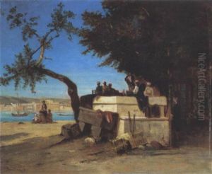 Hommes Discutant Au Bord Du Fleuve (turquie)