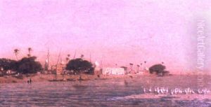 View Of The Nile by Narcisse Berchere