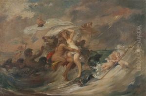 Triumph Of Posseidon And Anphitrite by Emile Berchmans