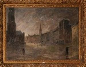 La Grand Place De Bruges Sous La Pluie
