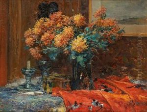 Gueridon Fleuri by Emile Berchmans