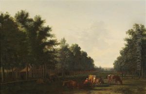 The Haarlemmerhout With The Grote Houtpoort In Haarlem