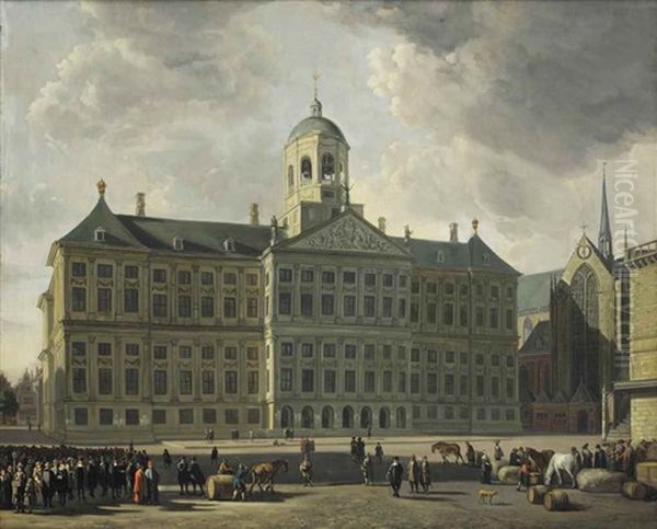 A View Of The Dam With The New Town Hall, The Nieuwe Kerk And The Waag, Amsterdam - view 1