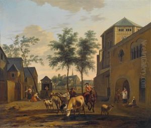 Blick Auf Koln Mit Den Kirchen St. Gereon Und St. Pantaleon