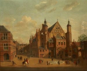 Ansicht Des Binnenhofes, Den Haag by Gerrit Adriaensz Berckheyde