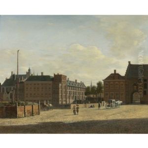 The Plaats With The Binnenhof And The Gevangenpoort, The Hague by Gerrit Adriaensz Berckheyde