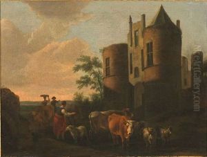 Landschaft Mit Einer Furt