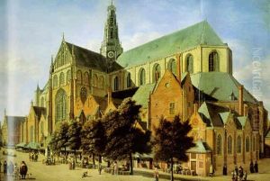 Vue De L'eglise Saint-bavon De Haarlem